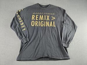 Daddy Yankee Shirt Mens Medium Black Remix Original Legendaddy Tour Long Sleeve